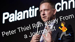 Peter Thiel of " Palantir " Confronted by a Journalist