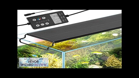 VEVOR Aquarium Light with LCD Monitor 22W Full Spectrum Fish Tank Light Review