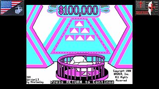 Old-School Puzzle Quiz Theater [S1E1]: "The $100,000 Pyramid" (MS DOS - 1988) [NA Version]