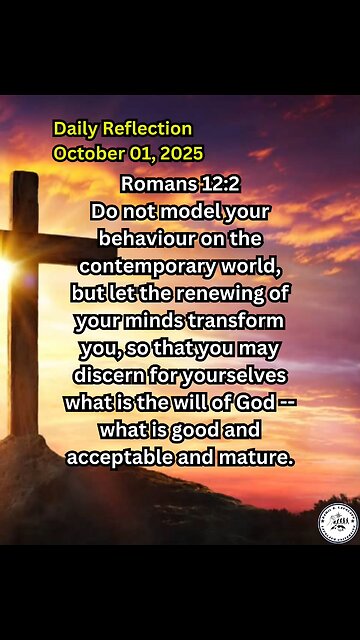 Daily Reflection October 01, 2025 #faith #bible #reflection