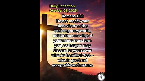 Daily Reflection October 01, 2025 #faith #bible #reflection