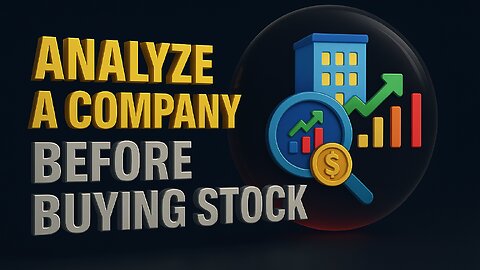 How to Analyze a Company Before Buying Stock | Stock Market Guide 2025