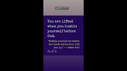 Be humble
