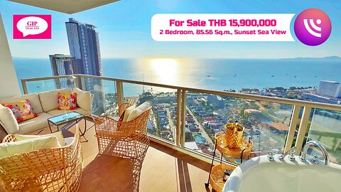 Riviera Ocean Drive, Jomtien, Thailand, THB 13,950,000, 2 Bedroom, PRICE REDUCED