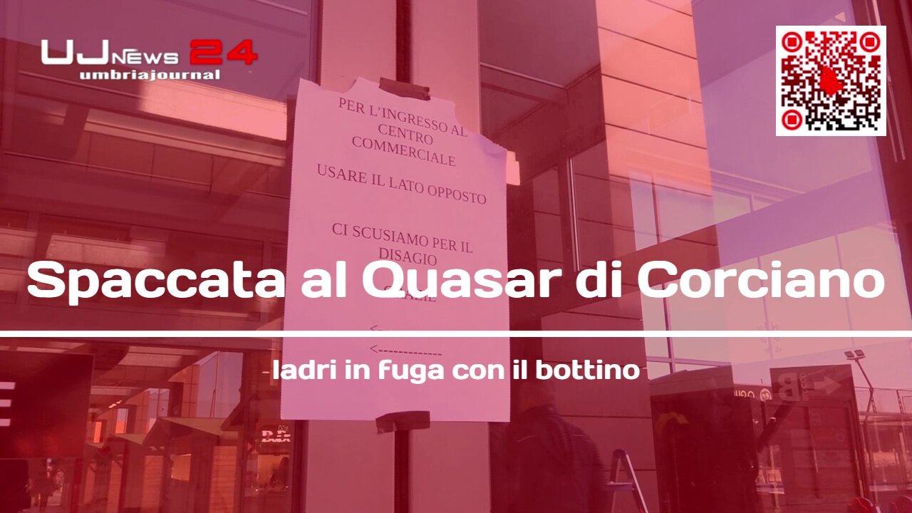 Spaccata al Quasar di Corciano ladri in fuga con il bottino