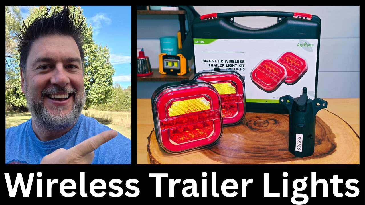 🚨 Magnetic Wireless Trailer Lights quick amd easy setup – Ultimate Safety & Convenience!