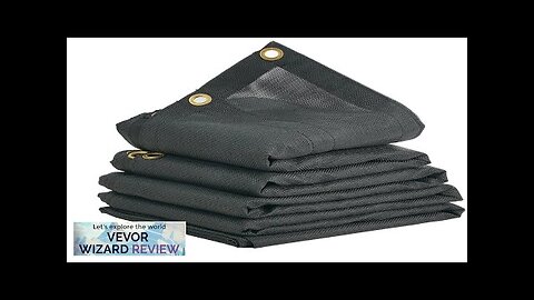 VEVOR Dump Truck Mesh Tarp 5 x 14 ft PVC Coated Black Review