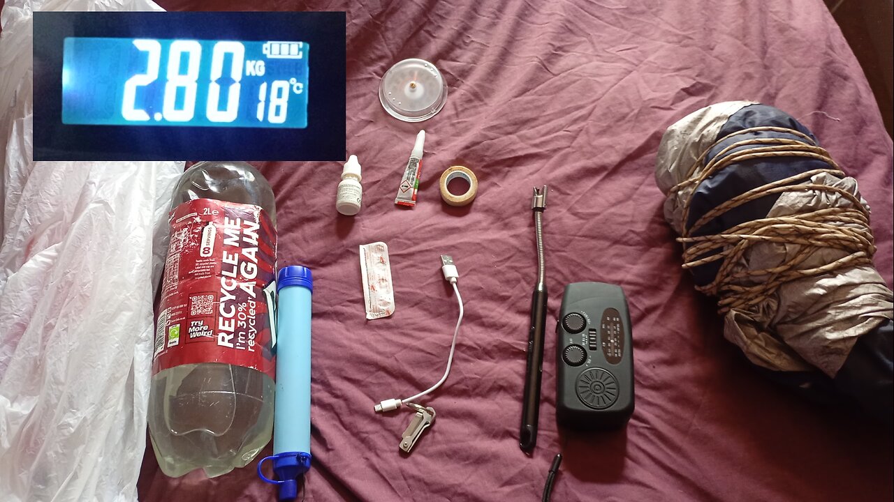 ,basic, 24HR, bug out bag, #pepper, real world , 2.8kg