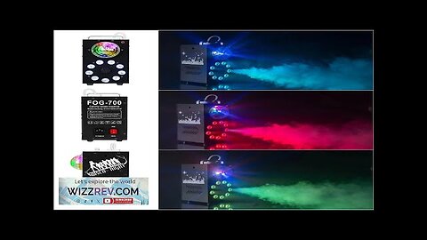 Mini 700W LED RGB Wireless Remote Control Fog Machine Pump Dj Disco Review