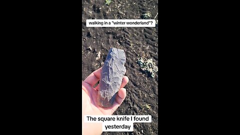 A paleo square knife found down by the river