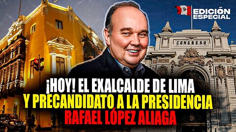 #EnVivo Hoy el exalcalde y candidato a la presidencia Rafael López Aliaga tras dejar la Muni de Lima