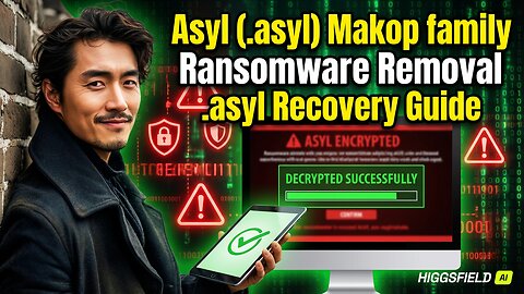 || SOLVED ✅🔘|| Asyl (.asyl) Makop family ransomware virus - removal and decryption