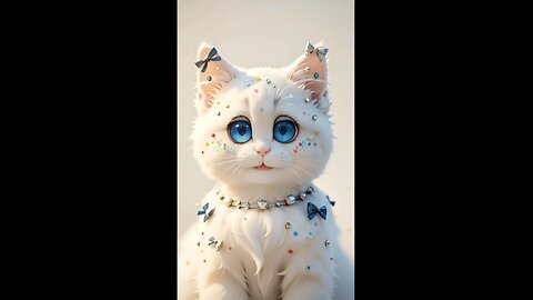 Cute cat singing M to the B