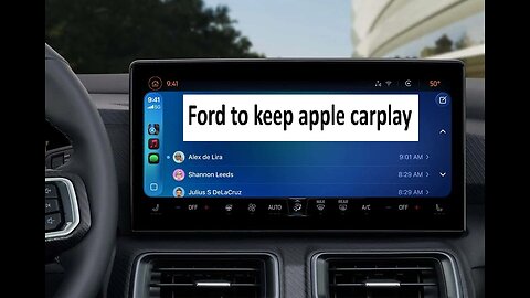 Ford to keep Apple carplay