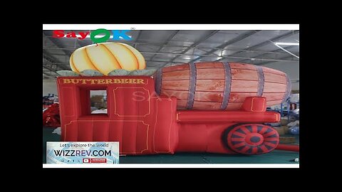 5m Inflatable Halloween Pumpkin Cart Model Inflatable Halloween Booth Stand For Show Review