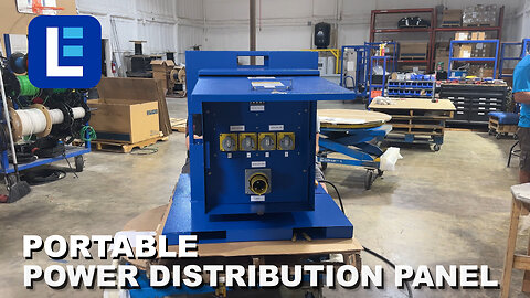 Portable Power Distribution Panel with Pedestal Stand - Larson Electronics