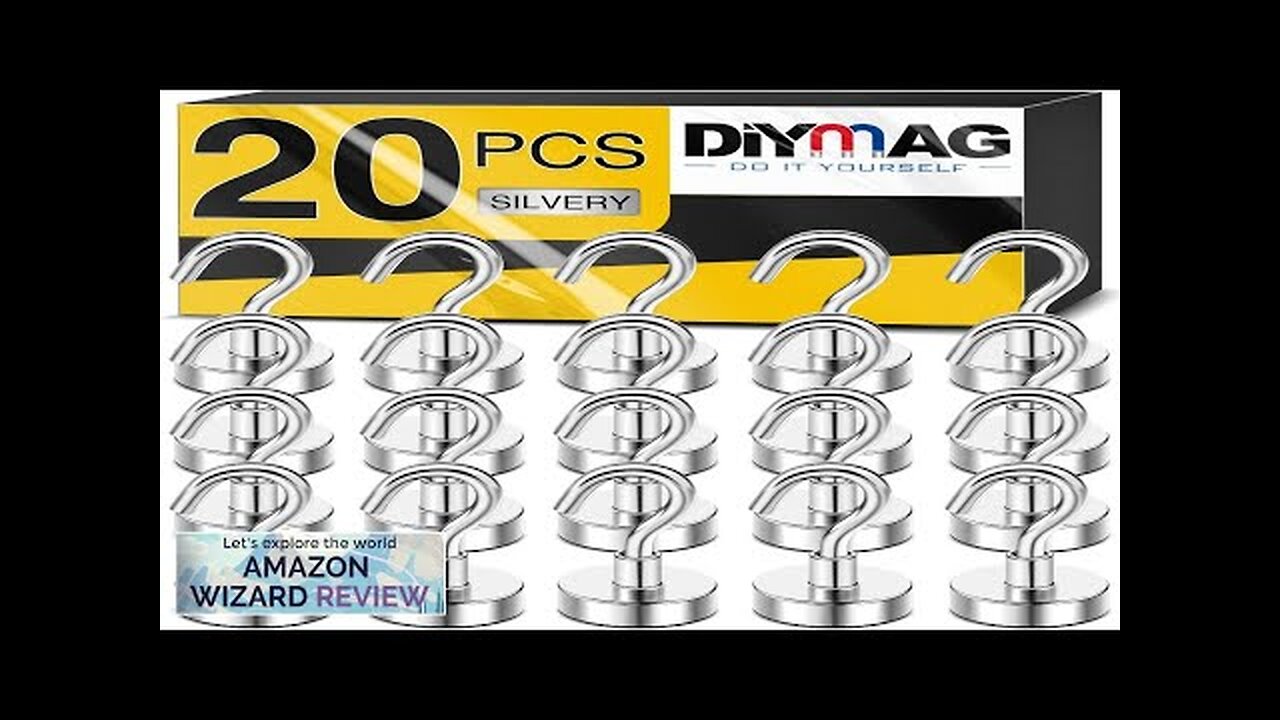 DIYMAG Magnetic Hooks 30lbs+ Heavy Duty Magnetic Hooks Cruise for Hanging Super Review