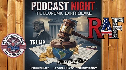 #TOWNHALL Economic Earthquake: Trump Tariffs SCOTUS w/ Tim Marden 9PM EST on RedAmericaFirst.com