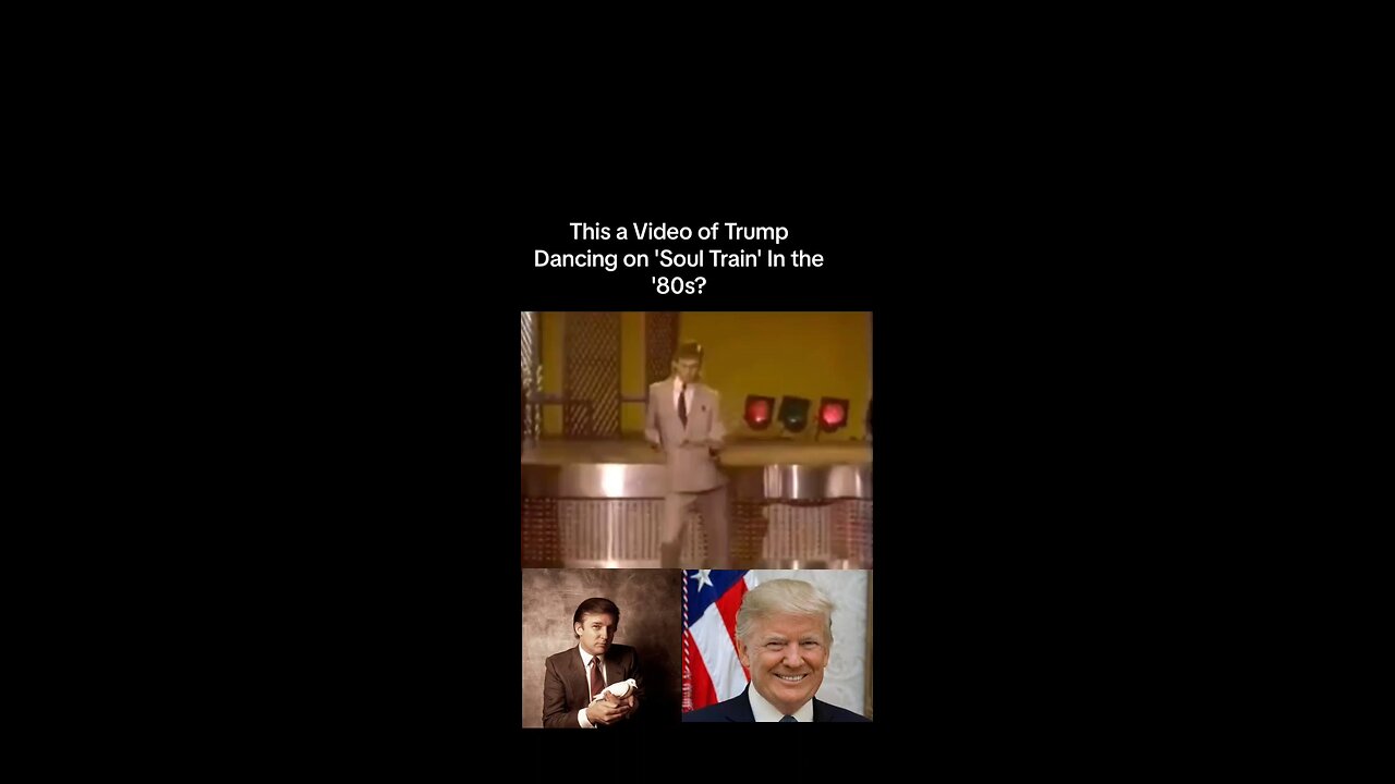 DONALD TRUMP DANCING AT SOUL TRAIN IN 1980's @donaldtrump #president #usa #america #viral #fyp