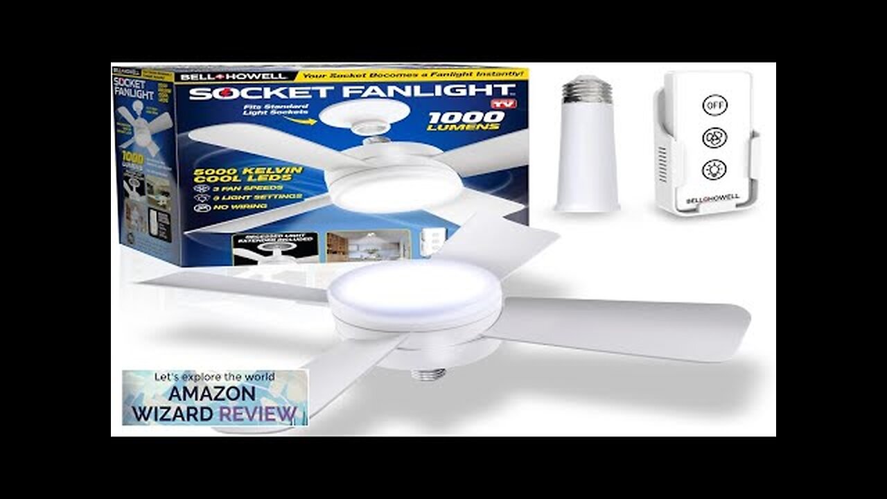 Socket Fan Light Original Cool Light LED – Ceiling Fans Review