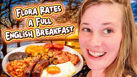 American Tries Full English Breakfast & Farm Shop Apple Hunt!