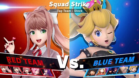 Team DDLC vs Team Scary Gamer Girls SSBU Squad Strike
