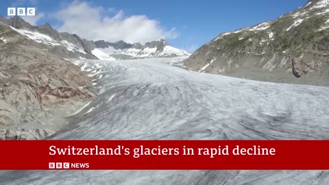 How switserland glacier have raoidly declined