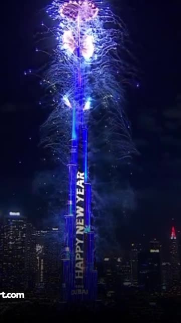 Dubái da la bienvenida al 2026 con espectaculares fuegos artificiales
