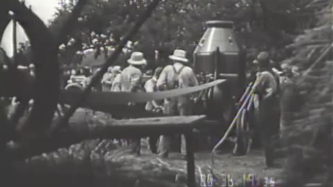 [STEAM TRACTOR OPERATING THRESHING MAC... - [STEAM TRACTOR OPERATING THRESHING MACHINE] - fc-fc-1138