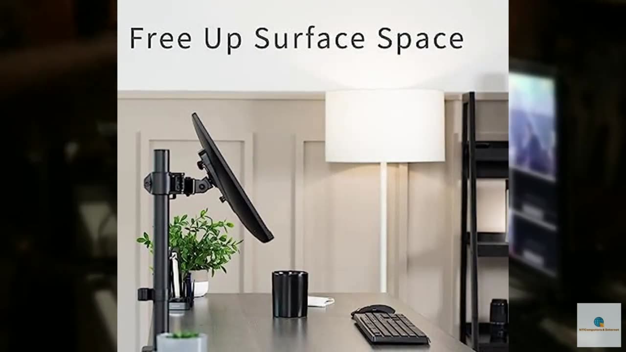 VIVO Single 13 to 38 inch Ultrawide Monitor Arm Desk Mount, Regular Screens up t