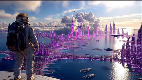 The Calm Future: 60-Minute AI Journey Through Eco-Utopias & Glowing Skies (4K Sci-Fi)