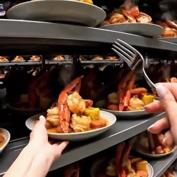 Which endless food room would you choose? #ai #oddlysatisfying