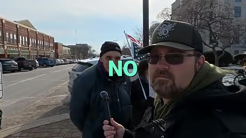 Protester Staring contest?