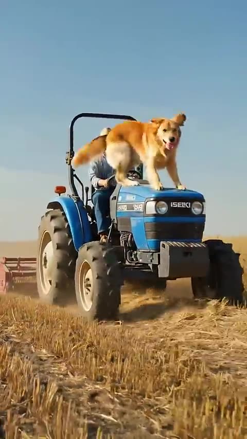 Brave Golden Retriever Prevents Accident That Could Harm His Pup