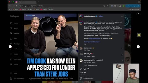 Tim Cook Surpasses Steve Jobs as Apple’s Longest-Serving CEO 🍏