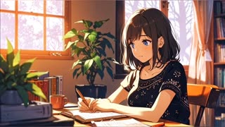 Chill Lofi Music with Cozy bedroom and study ambience