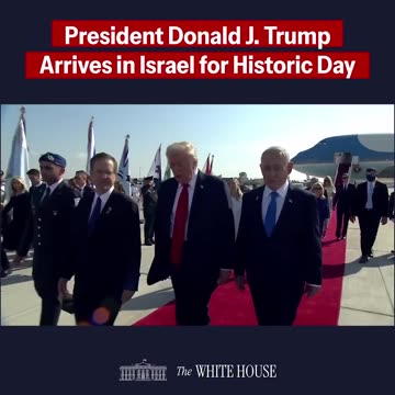 President Donald J. Trump arrives in Israel