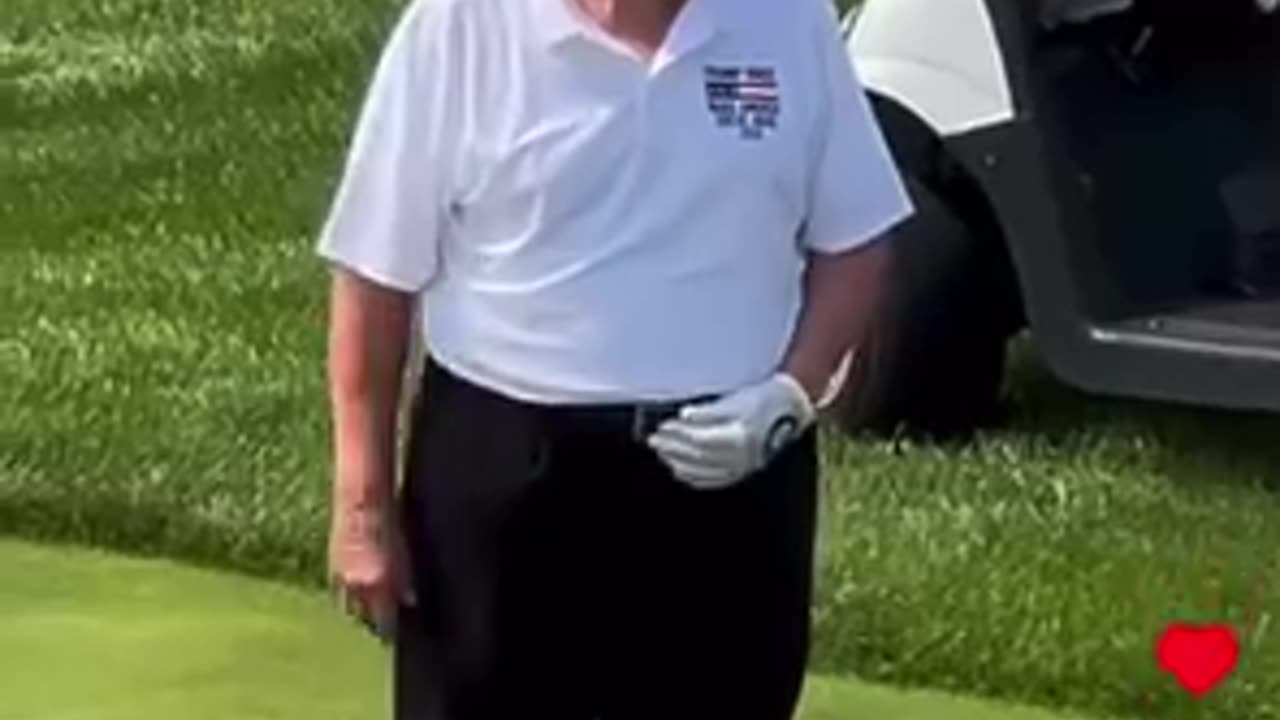 My friend Siggy recording and talking to PDJT on the course.