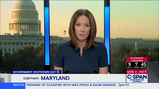C-SPAN Caller Says Migrant 'Invaders' Under Biden Led To Government Shutdown