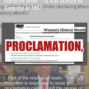Fact Check: Women's History Month Was NOT Just Created By A Trump Executive Order -- Started In 1987