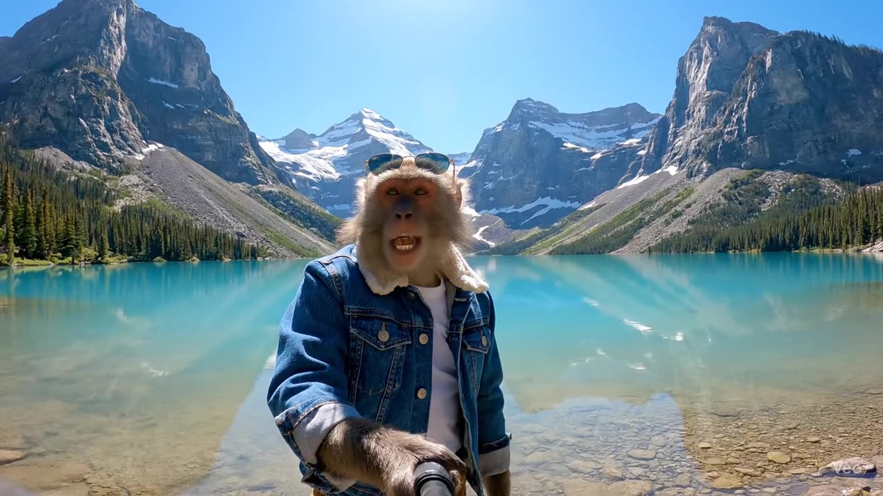 Monkey Vlogger Visits_Canadian_Lakes