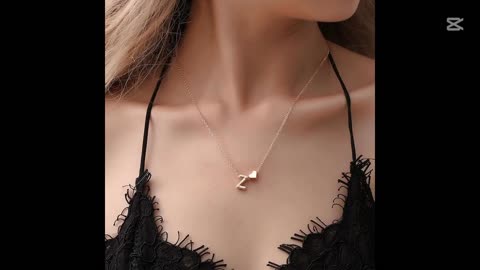 Tiny Heart Dainty Initial Necklace for $0.99