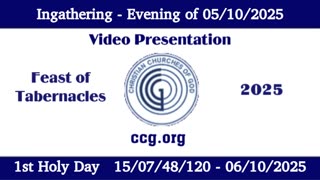 Ingathering Feast of Tabernacles 2025.