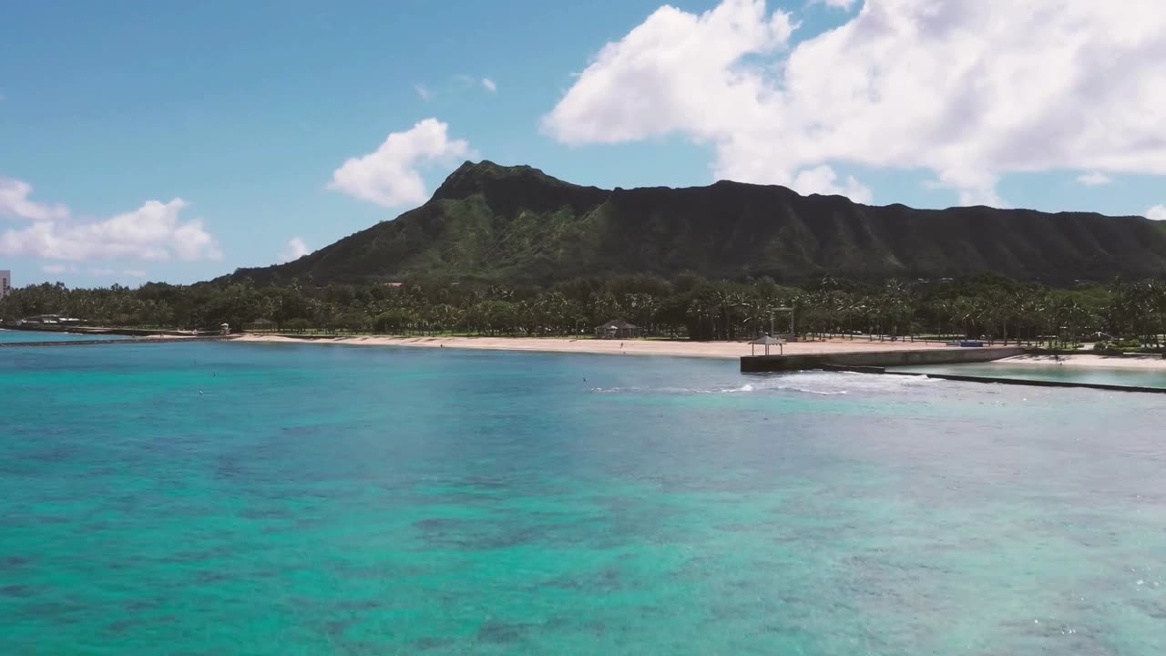 "Relax by the Shore: Calm Music and Stunning Drone Views"