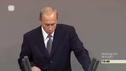 Wladimir Putin - Rede am 25. September 2001 vor dem Deutschen Bundestag (deutschsprachiger Teil)