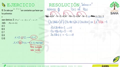 SAVIA REGULAR 2025 | Semana 02 | Álgebra