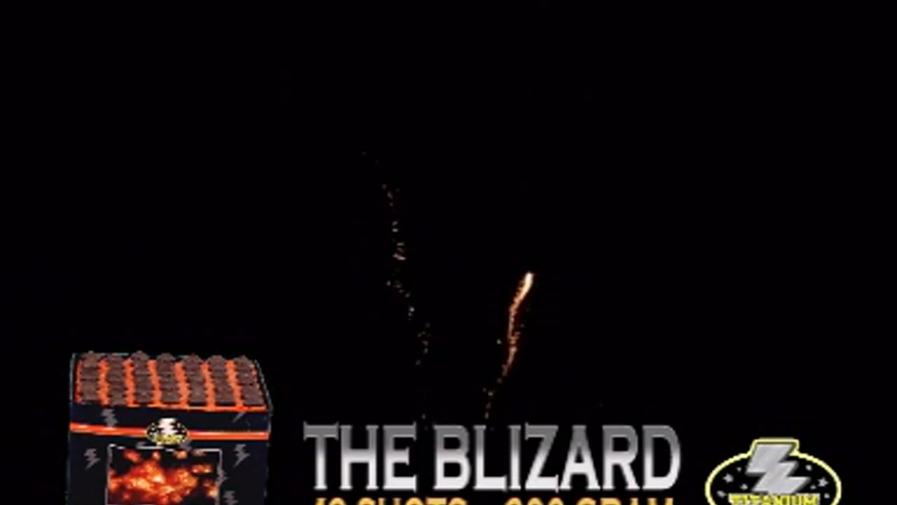 Titanium - The Blizard - 200 Gram - 49 Shots - Fireworks Cake