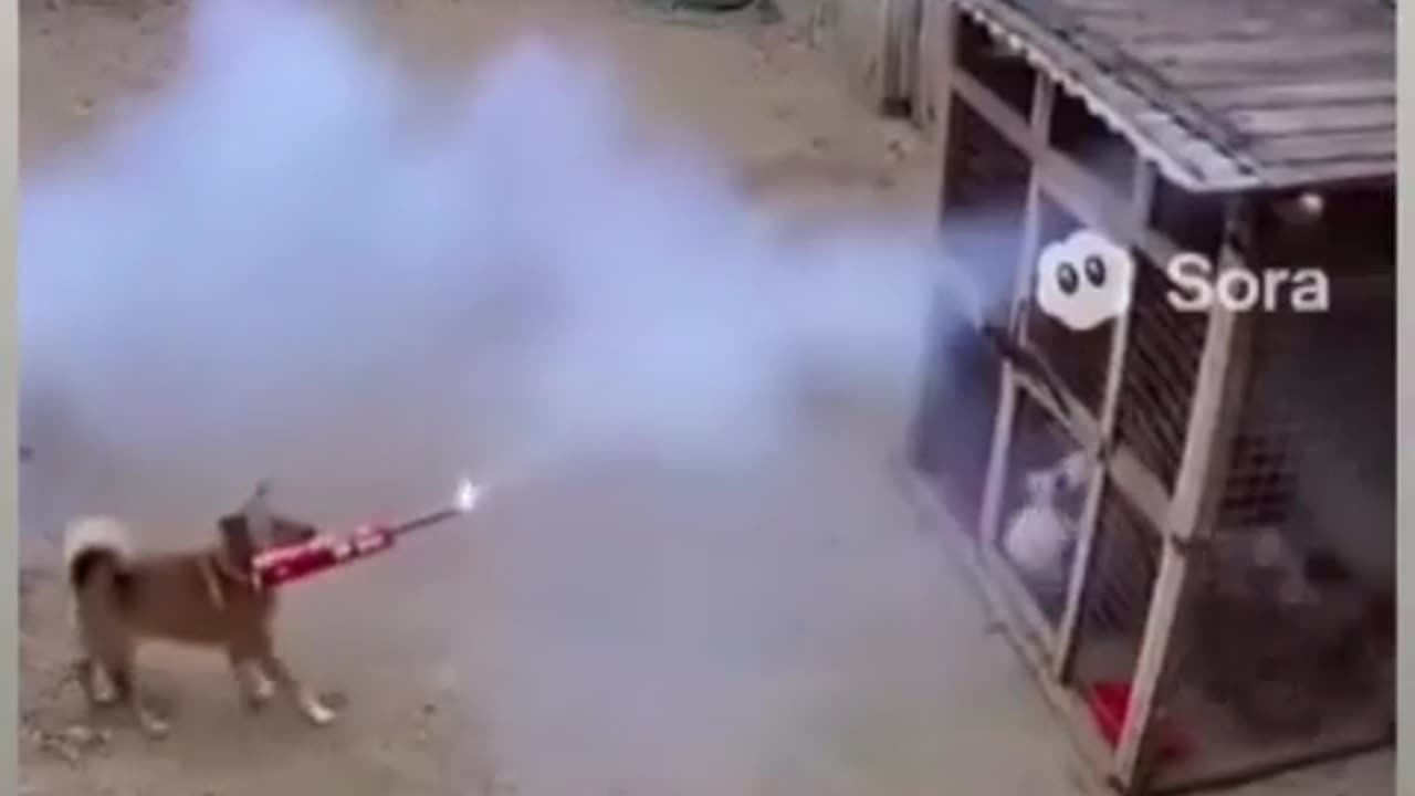 🔥🐶 Dog's Firework Fail: Hilarious Chicken Showdown | FunFM