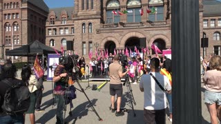 Rally to protect Schools - Violence and Education don't mix - A staffed school is a safe school