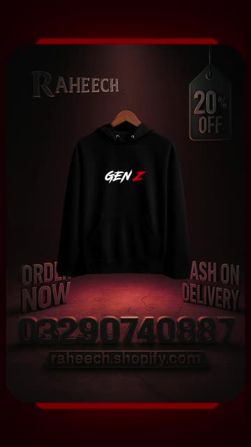 Gen Z Hoodie - Born Different | Premium Quality | Free Shipping + COD Pakistan